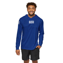 Load image into Gallery viewer, Always Have Hope Men&#39;s Sports Blue Hoodie | Athletic Warmup Sweatshirt, Inspirational Workout Gear, Gift for Athletes, Motivational Hoodie
