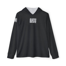Load image into Gallery viewer, Always Have Hope Men&#39;s Sports Black Hoodie | Athletic Warmup Sweatshirt, Inspirational Workout Gear, Gift for Athletes, Motivational Hoodie
